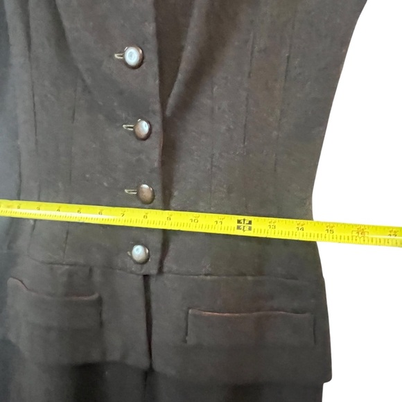 Irene Saltern 1950’s VTG Hollywood Designer Chic Brown Button Down Dress SZ S - Picture 8 of 15